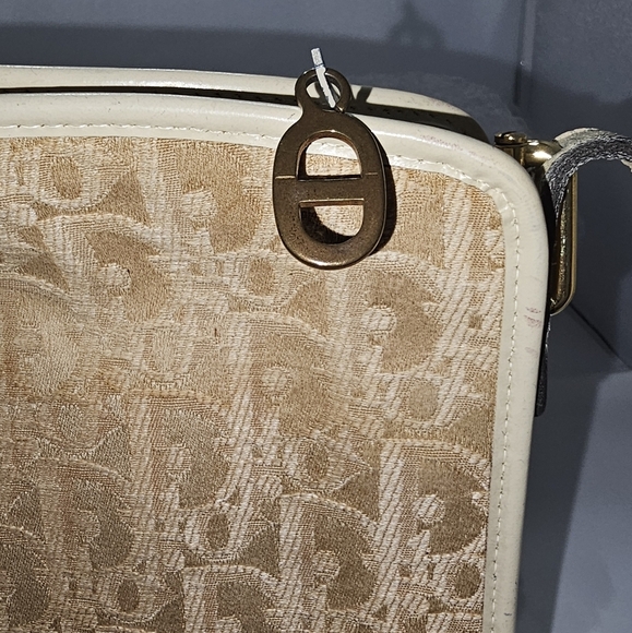 Vtg Dior Tan Monogram Trotter Bag - Picture 5 of 5